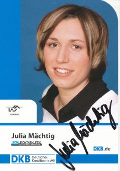 Julia Mächtig  Leichtathletik  Autogrammkarte original signiert 
