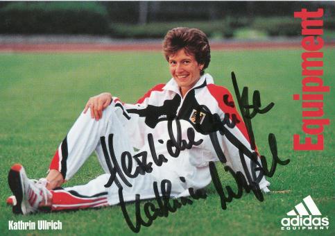 Kathrin Ullrich  Leichtathletik  Autogrammkarte original signiert 