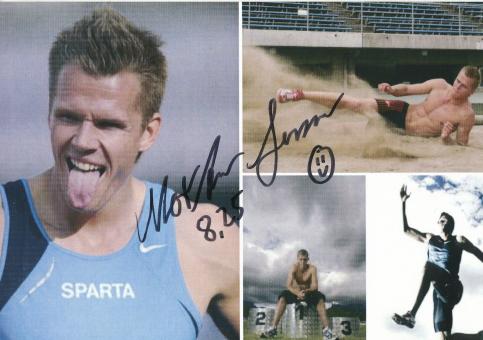 Morten Jensen  Dänemark  Leichtathletik  Autogrammkarte original signiert 