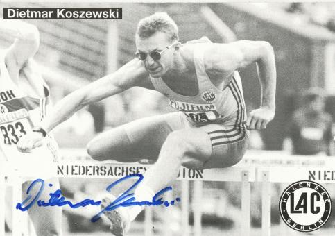 Dietmar Koszewski  Leichtathletik  Autogrammkarte original signiert 
