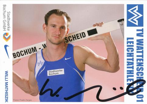 Willi Mathiszik  Leichtathletik  Autogrammkarte original signiert 328271 