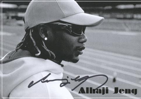 Alhaji Jeng  Leichtathletik  Autogrammkarte original signiert 