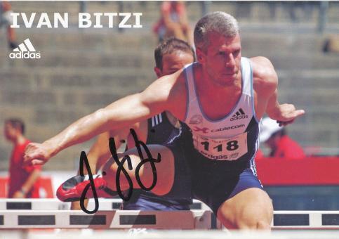 Ivan Bitzi  Leichtathletik  Autogrammkarte original signiert 