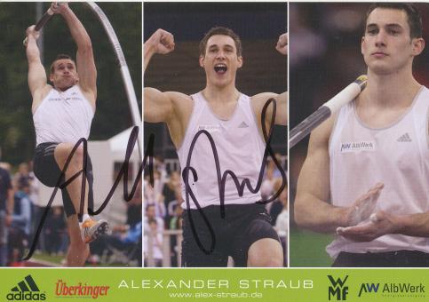 Alexander Straub  Leichtathletik  Autogrammkarte original signiert 