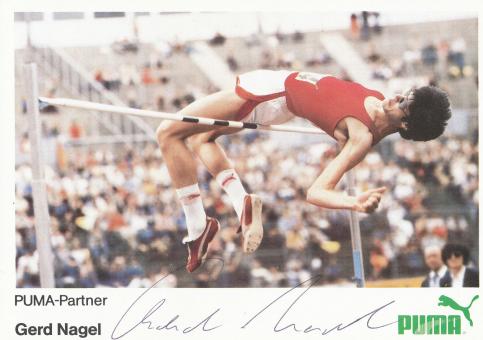 Gerd Nagel  Leichtathletik  Autogrammkarte original signiert 