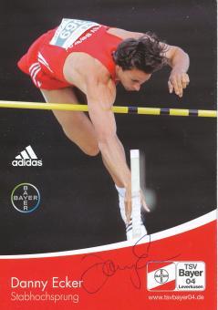 Danny Ecker  Leichtathletik  Autogrammkarte original signiert 