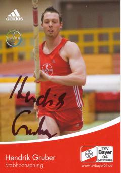Hendrik Gruber  Leichtathletik  Autogrammkarte original signiert 