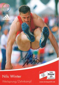 Nils Winter  Leichtathletik  Autogrammkarte original signiert 