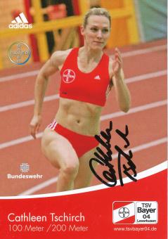 Cathleen Tschirch  Leichtathletik  Autogrammkarte original signiert 