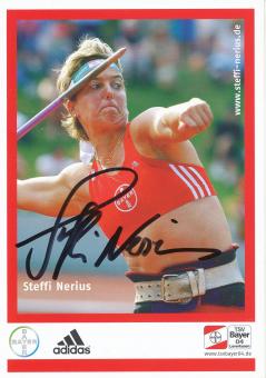 Steffi Nerius  Leichtathletik  Autogrammkarte original signiert 