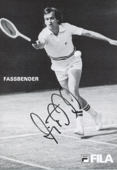 Jürgen Faßbender  Tennis Autogrammkarte original signiert 