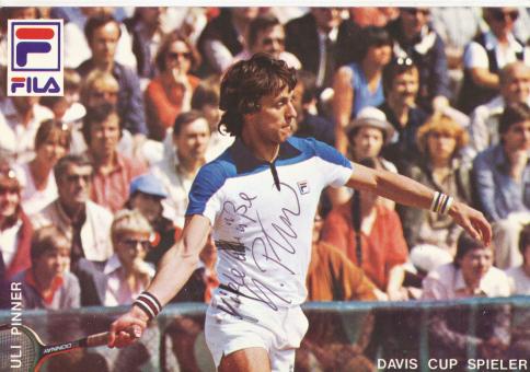 Uli Pinner  Tennis Autogrammkarte original signiert 