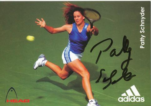 Patty Schnyder  Schweiz  Tennis Autogrammkarte original signiert 
