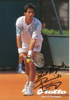 Derrick Rostagno  USA  Tennis Autogrammkarte original signiert 