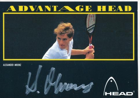 Alexander Mronz  Tennis Autogrammkarte original signiert 