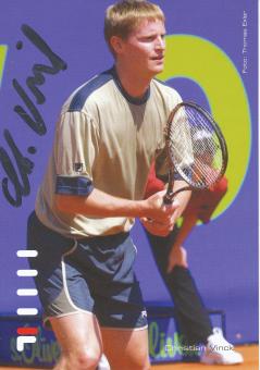 Christian Vinck  Tennis Autogrammkarte original signiert 