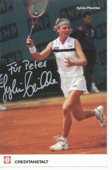 Sylvia Plischke  Österreich  Tennis Autogrammkarte original signiert 