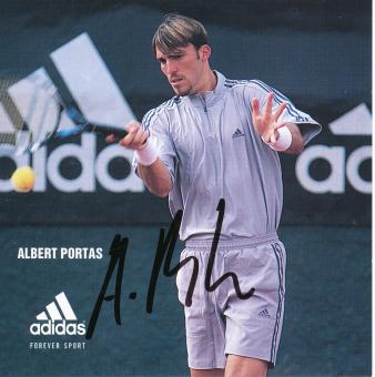 Albert Portas  Spanien  Tennis Autogrammkarte original signiert 