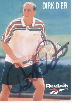 Dirk Dier  Tennis Autogrammkarte original signiert 