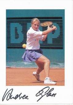 Andrea Glass  Tennis Autogrammkarte original signiert 