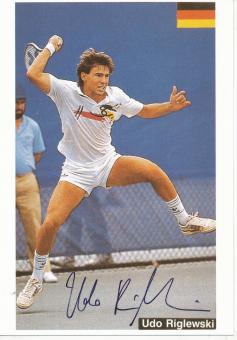 Udo Riglewski    Tennis Autogrammkarte original signiert 