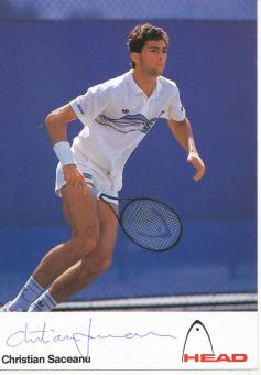 Christian Saceanu    Tennis Autogrammkarte original signiert 