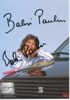 Barbara Paulus  Österreich  Tennis Autogrammkarte original signiert 