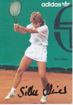 Silke Meier  Tennis Autogrammkarte original signiert 