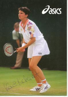Karin Kschwendt  Tennis Autogrammkarte original signiert 
