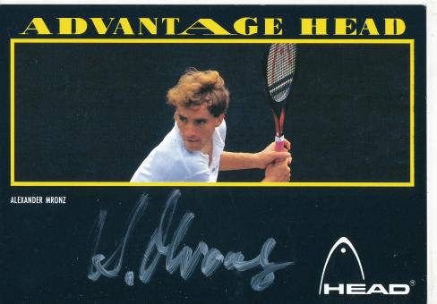 Alexander Mronz  Tennis Autogrammkarte original signiert 