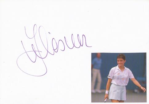 Judith Wiesner  Österreich  Tennis  Blankokarte original signiert 