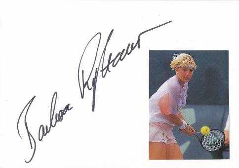 Barbara Rittner   Tennis  Blankokarte original signiert 