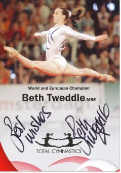 Beth Tweddle  Großbritanien  Turnen  Autogrammkarte original signiert 