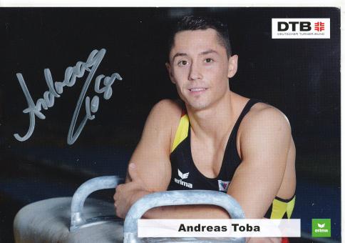 Andreas Toba  Turnen  Autogrammkarte original signiert 