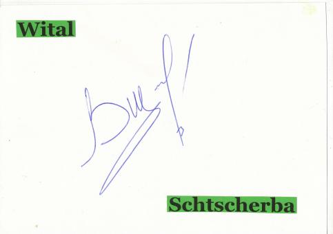 Wital Schtscherba  Rußland   6 x  1.OS 1992  Turnen Autogramm Karte original signiert 