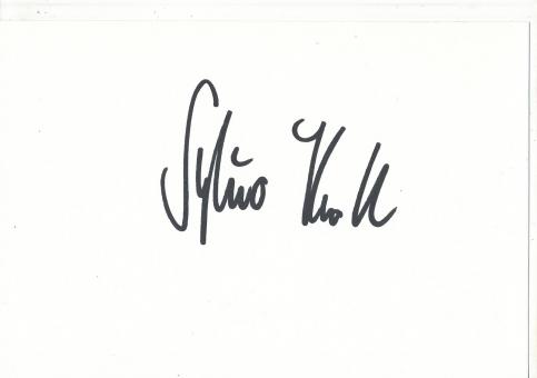 Sylvio Kroll  DDR  Turnen Autogramm Karte original signiert 