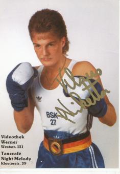 Klaus Niketta  Boxen Autogrammkarte original signiert 