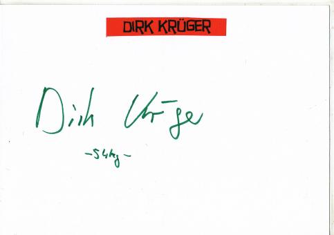 Dirk Krüger  Boxen Karte original signiert 