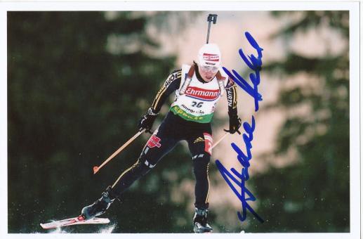Andrea Henkel  Biathlon Autogramm Foto original signiert 