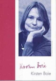 Kirsten Boie   Schriftstellerin  Literatur Autogrammkarte original signiert 