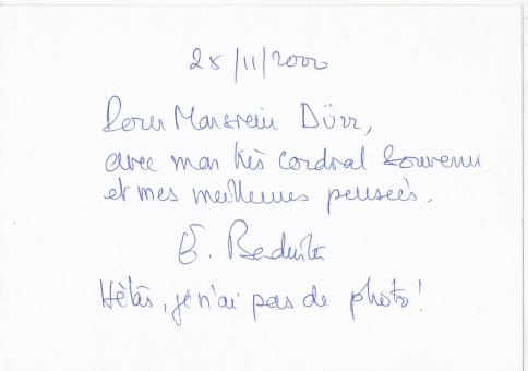 Elisabeth Badinter  Frankreich  Schriftsteller  Literatur Karte original signiert 