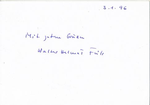 Walter Helmut Fritz † 2010  Schriftsteller  Literatur Karte original signiert 