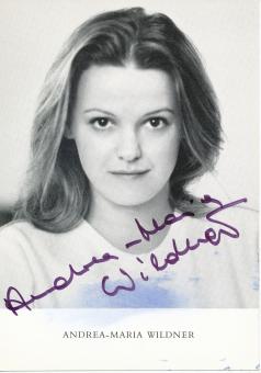 Andrea Maria Wildner  Film  &  TV Autogrammkarte original signiert 
