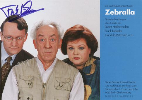 Frank Lüdecke  Kabarett  TV Autogrammkarte original signiert 