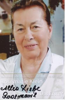 Rosemarie Klein  Verbotene Liebe  TV Autogramm Foto original signiert 