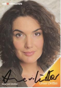 Anne von Linstow  Die Fallers  SWR  TV  Serien Autogrammkarte original signiert 