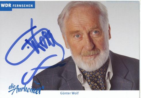 Günter Wolf  Die Anrheiner  TV  Serien Autogrammkarte original signiert 