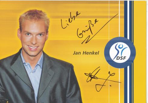 Jan Henkel  DSF   TV  Sender  Autogrammkarte original signiert 