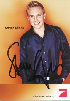 Steven Gätjen   PRO 7  TV Sender Autogrammkarte original signiert 