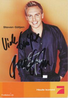 Steven Gätjen   PRO 7  TV Sender Autogrammkarte original signiert 